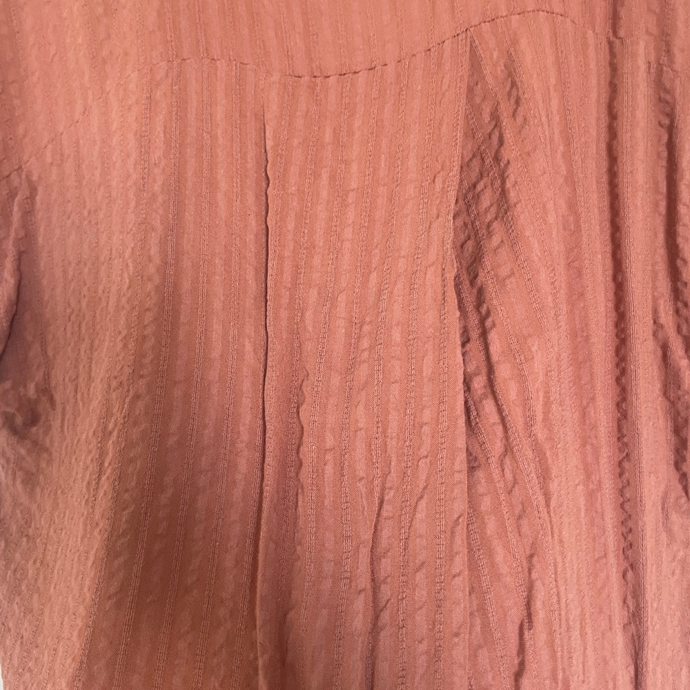 Women's Rust Button-Up Top - Picture 6 of 6